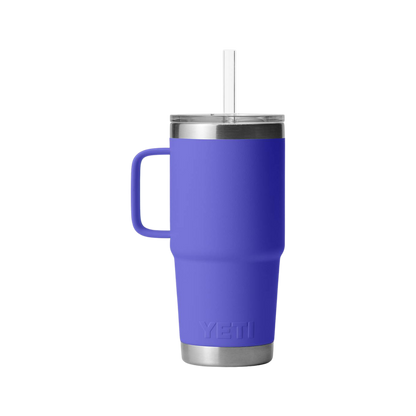 Yeti Rambler 25oz Ultramarine Violet Straw Mug