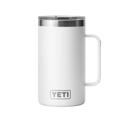 The Boot Jack Yeti Rambler 24oz White Mug: Style Meets Quality