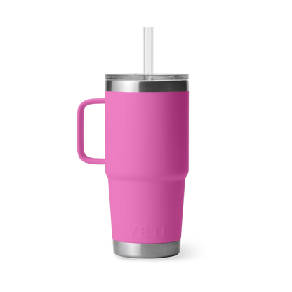 The Boot Jack: Yeti Rambler 25oz Power Pink Straw Mug The Boot Jack: Yeti Rambler 25oz Power Pink Straw Mug