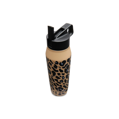 Consuela 32oz Wide Mouth Blue Jag Straw Lid Bottle