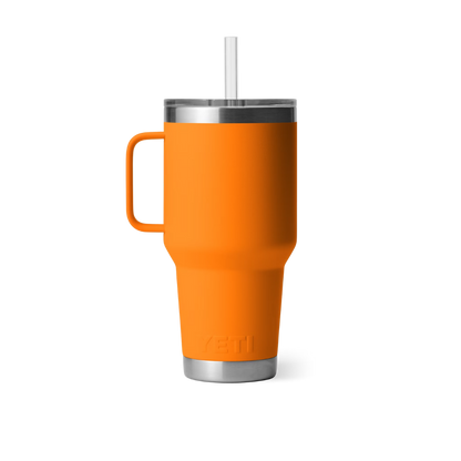 Yeti Rambler 35oz King Crab Orange Straw Mug