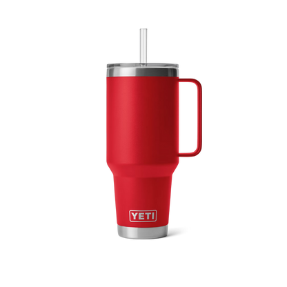 Yeti Rambler 42oz Rescue Red Straw Mug