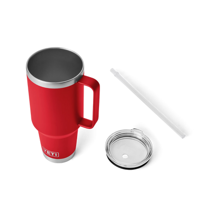 Yeti Rambler 42oz Rescue Red Straw Mug