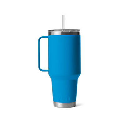 Yeti Rambler 42oz Big Wave Blue Straw Mug