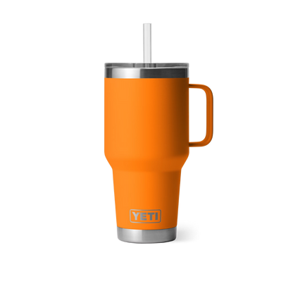 Yeti Rambler 35oz King Crab Orange Straw Mug