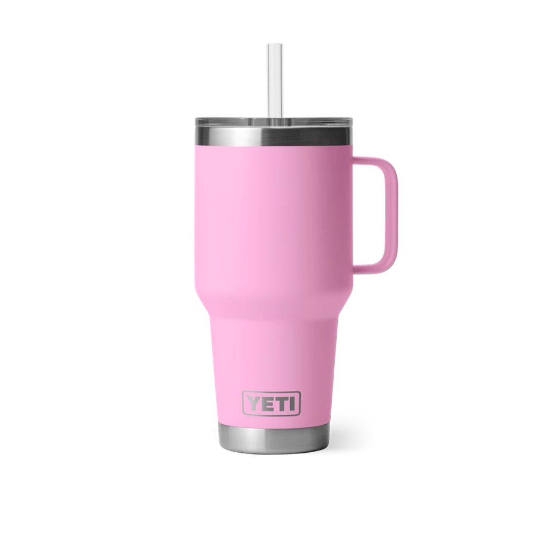 Yeti Rambler 35oz Power Pink Straw Mug