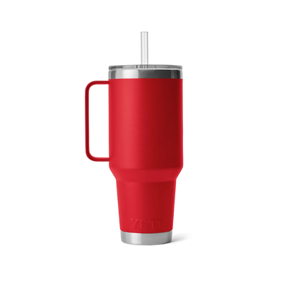 Yeti Rambler 42oz Rescue Red Straw Mug