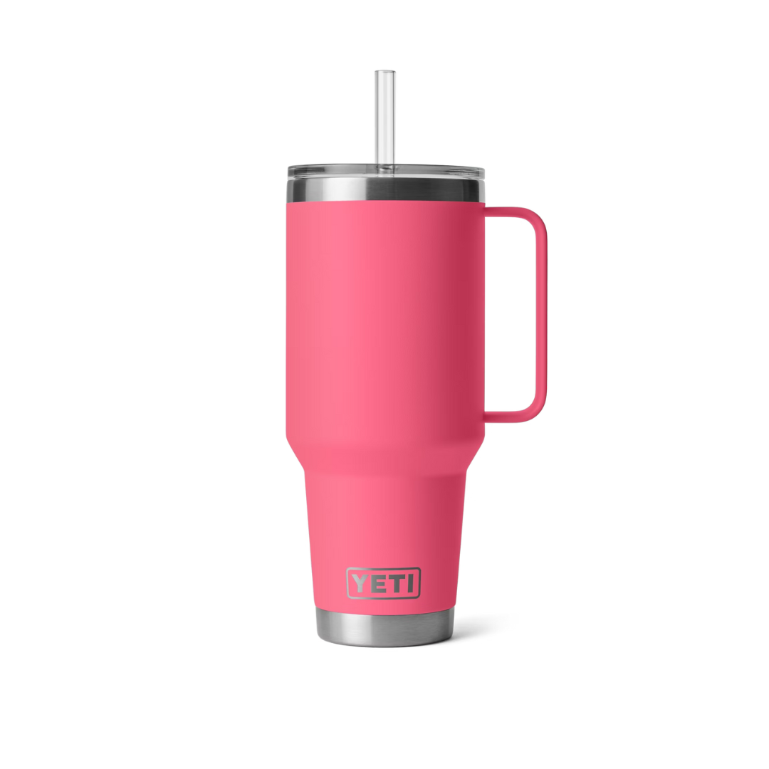 Yeti Rambler 42oz Tropical Pink Straw Mug