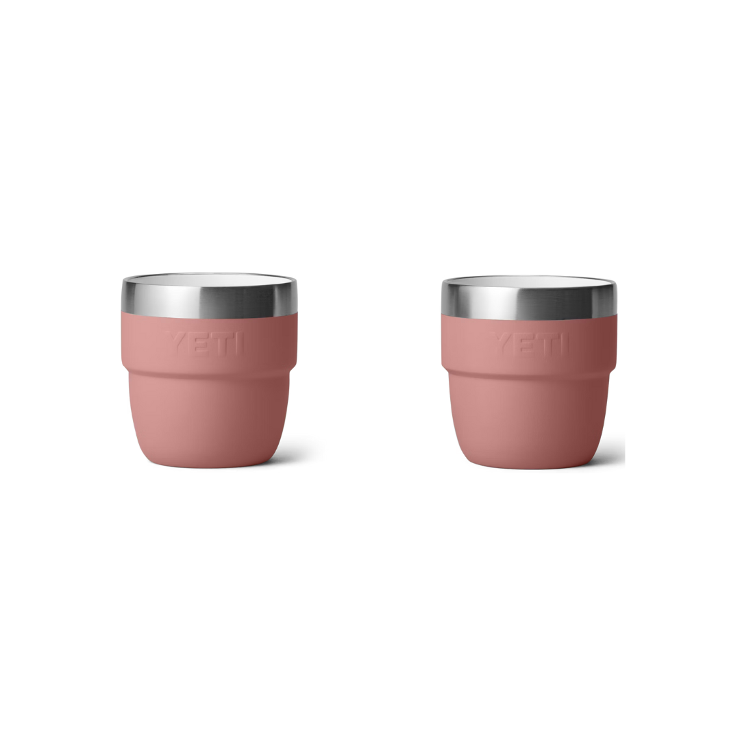 Yeti Rambler 4 Oz Sandstone Pink Stackable Cups