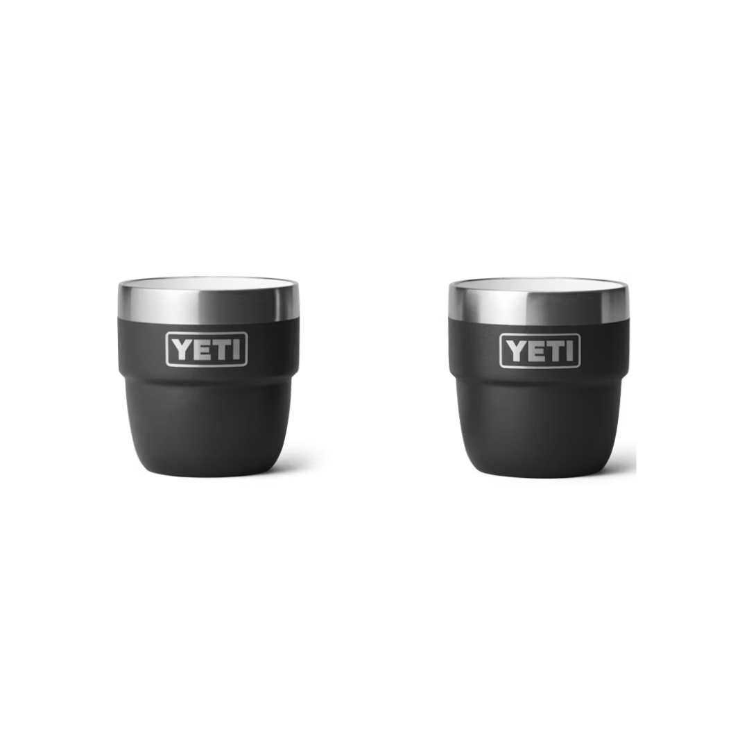 Yeti Unisex Rambler 4 Oz Black Stackable Cups