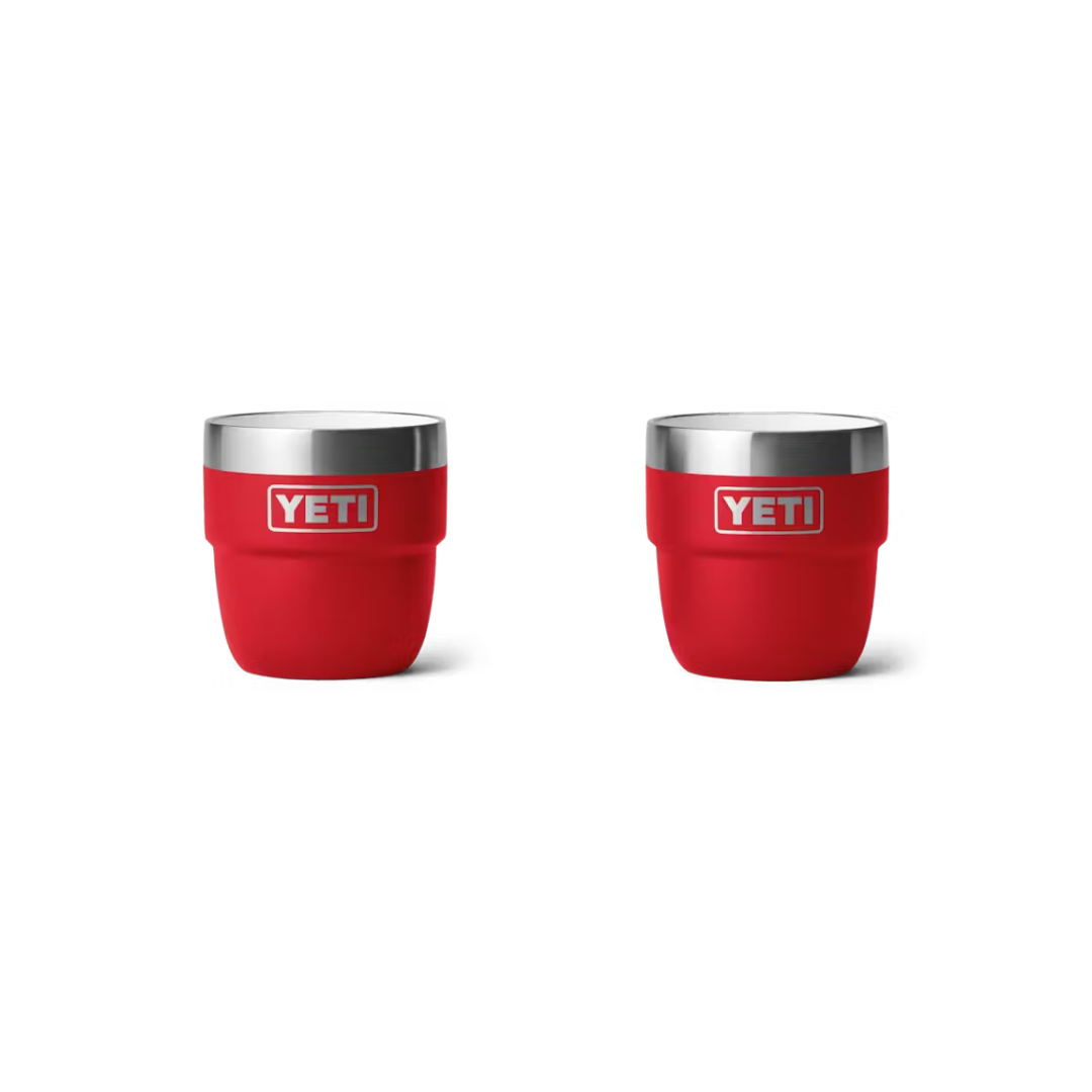 Yeti Unisex Rambler 4 Oz Rescue Red Stackable Cups