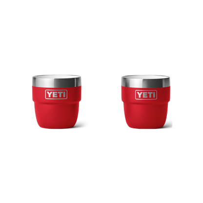 Yeti Unisex Rambler 4 Oz Rescue Red Stackable Cups