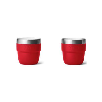 Yeti Unisex Rambler 4 Oz Rescue Red Stackable Cups