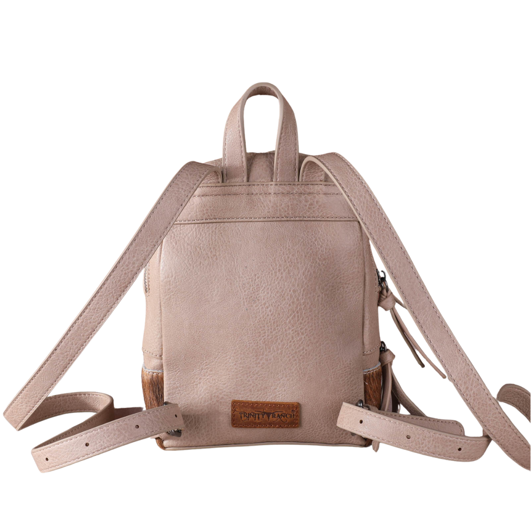 Women's Trinity Ranch Cowhide Tan Mini Backpack