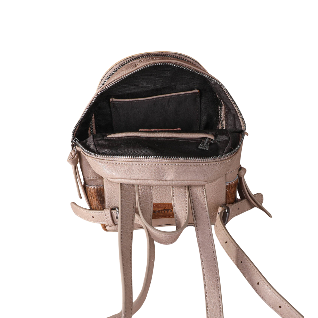 Women's Trinity Ranch Cowhide Tan Mini Backpack