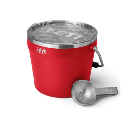 Yeti Rambler Beverage Rescue Red Bucket