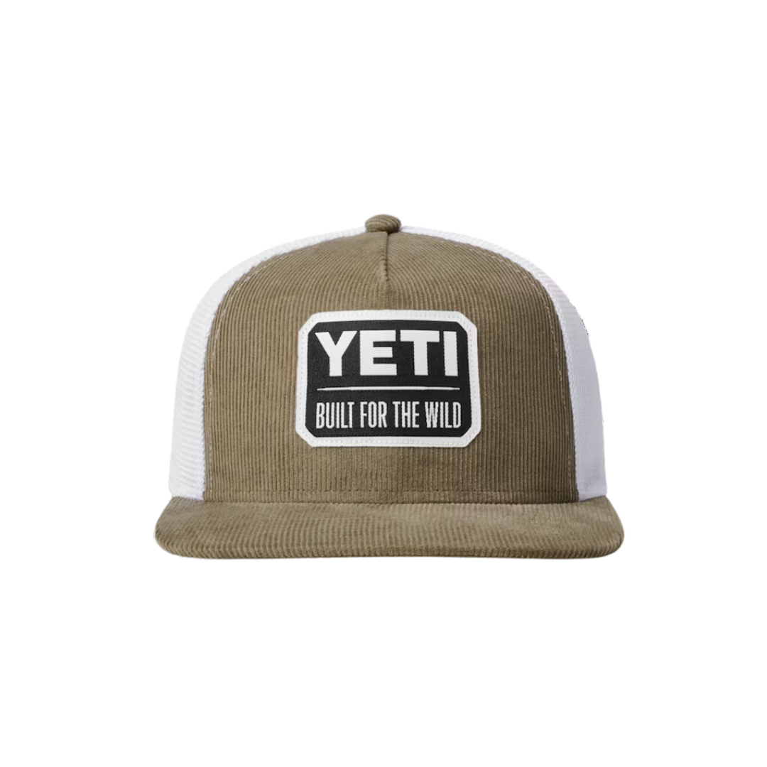 Yeti Men's Retro Flat Built For The Wild Olive Cap