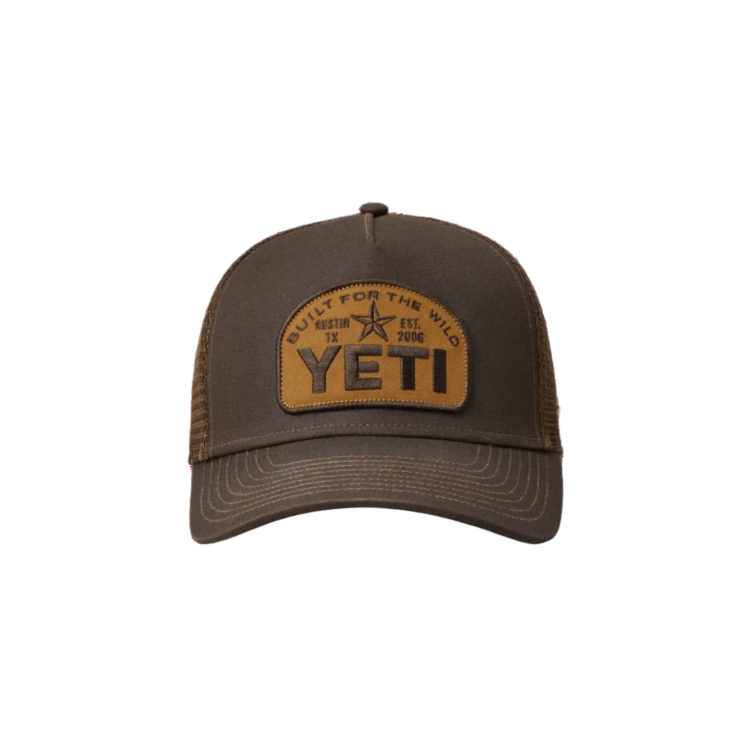Yeti Men's Star Decal Pro Trucker Black Coffee Cap