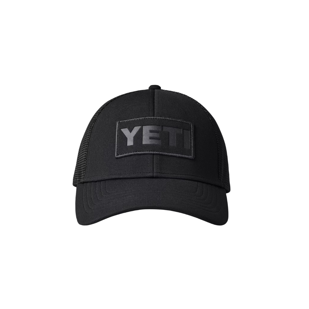 Yeti Men's Logo Patch Low Pro Trucker Black Cap