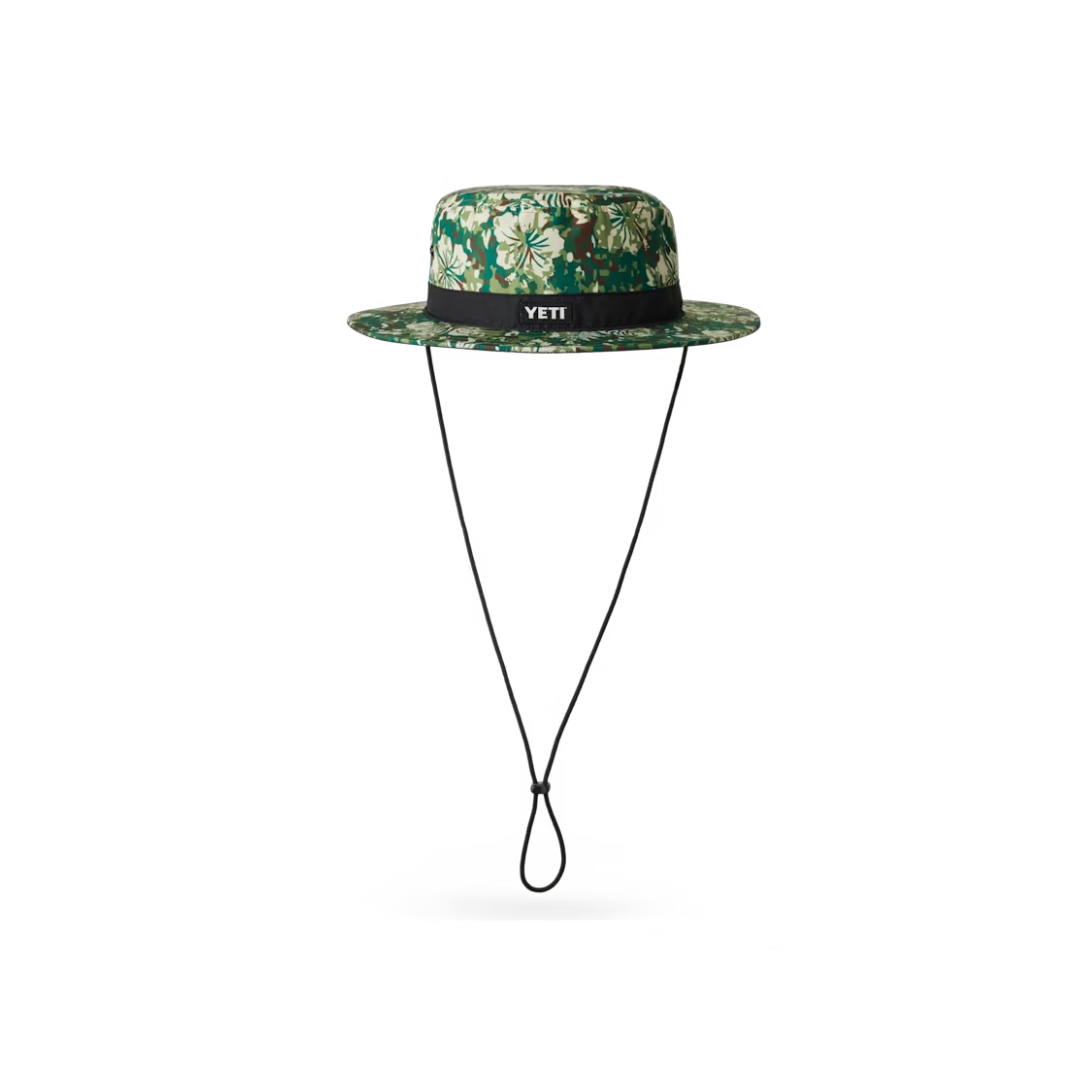 Yeti Men's Hibiscus Print Logo Bonnie Hat