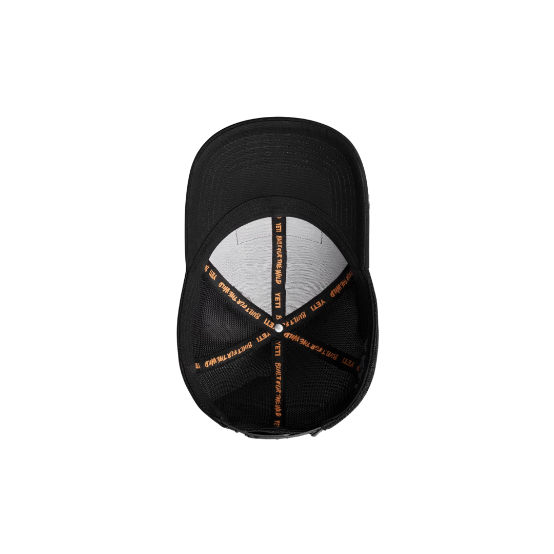 Yeti Men's Logo Patch Low Pro Trucker Black Cap