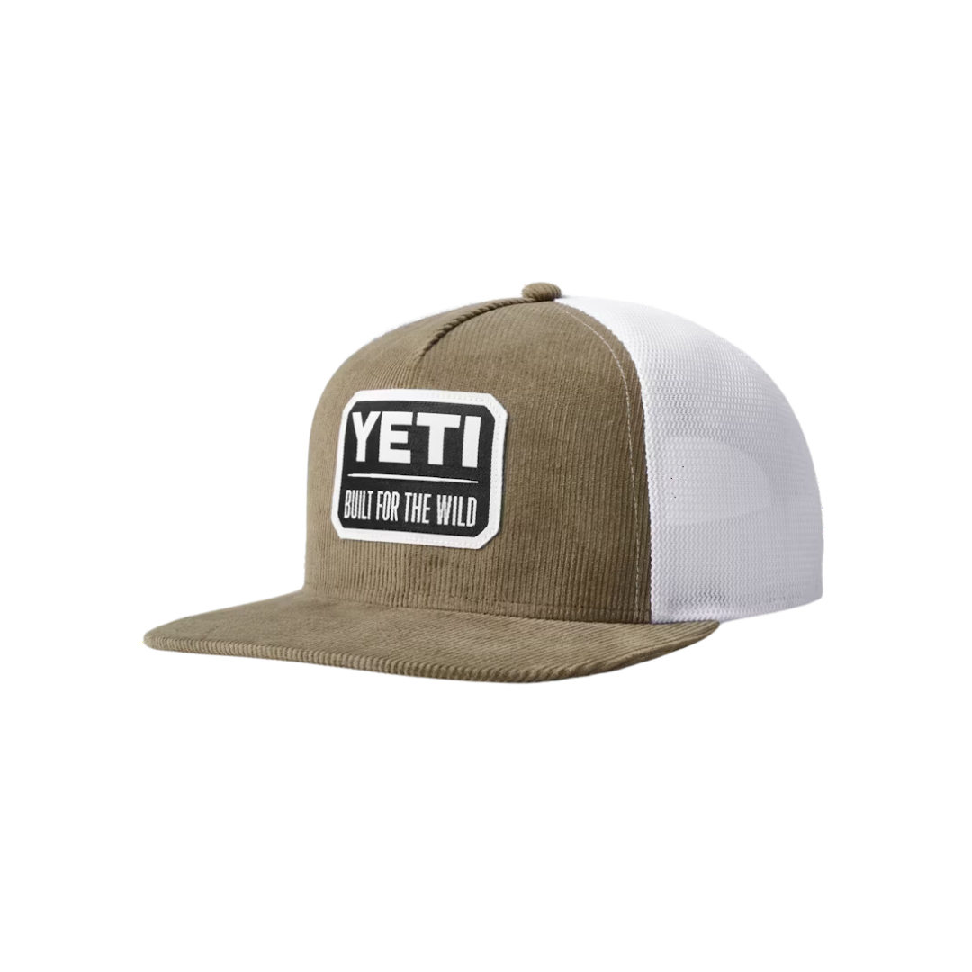 Yeti Men's Retro Flat Built For The Wild Olive Cap