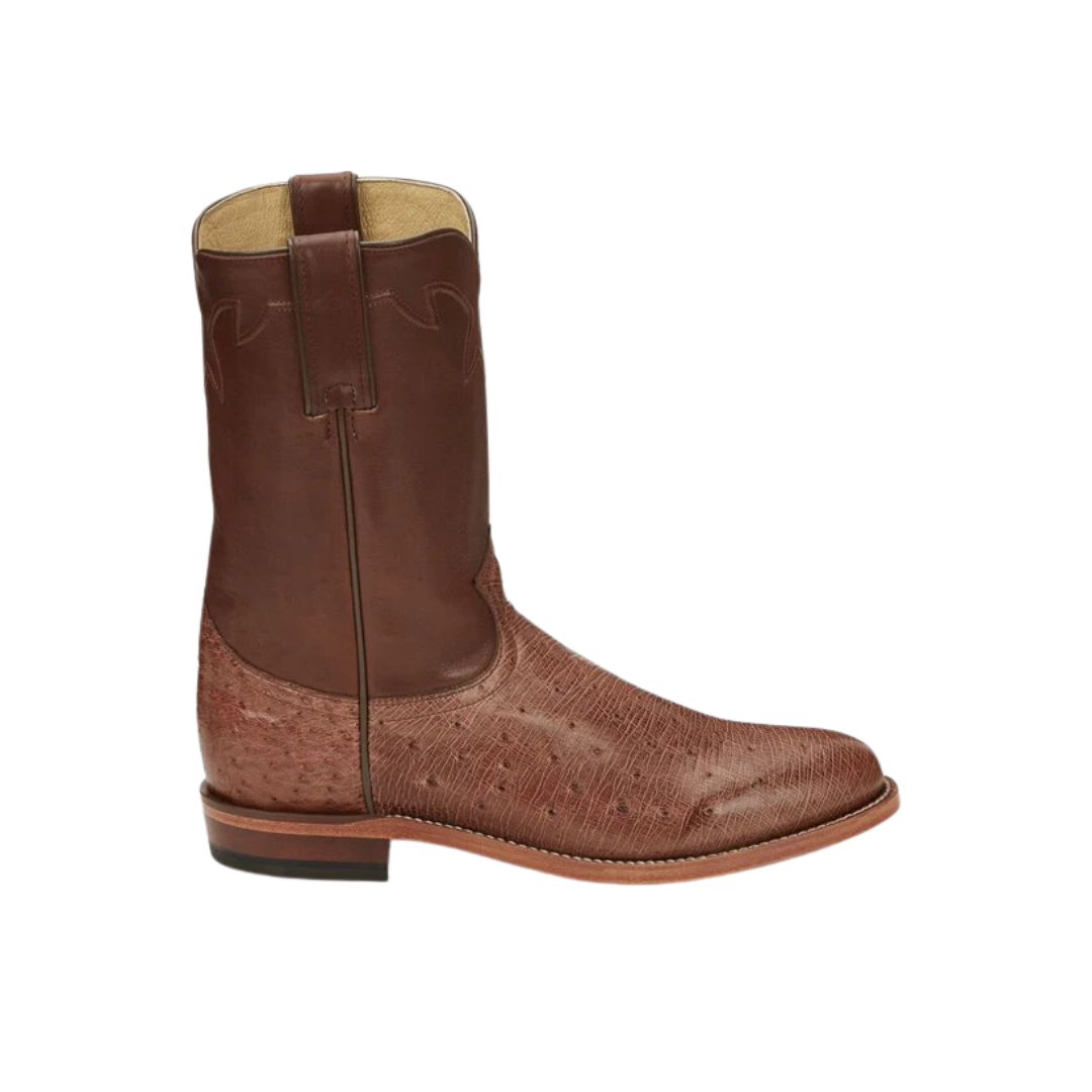 Justin Men's Greer Antique Smooth Brown Boots