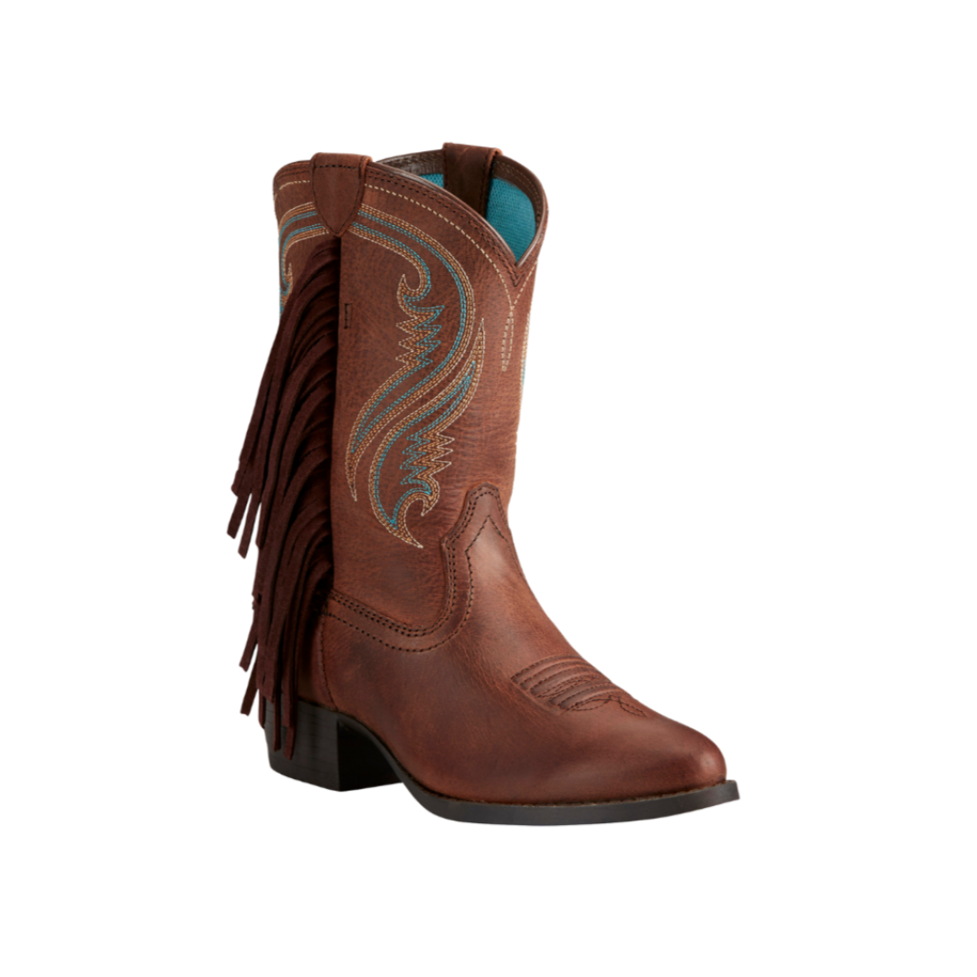 Ariat Youth Girl's Fancy Western Brown Boots