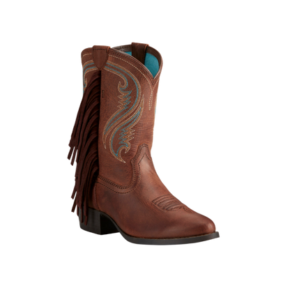 Ariat Youth Girl's Fancy Western Brown Boots