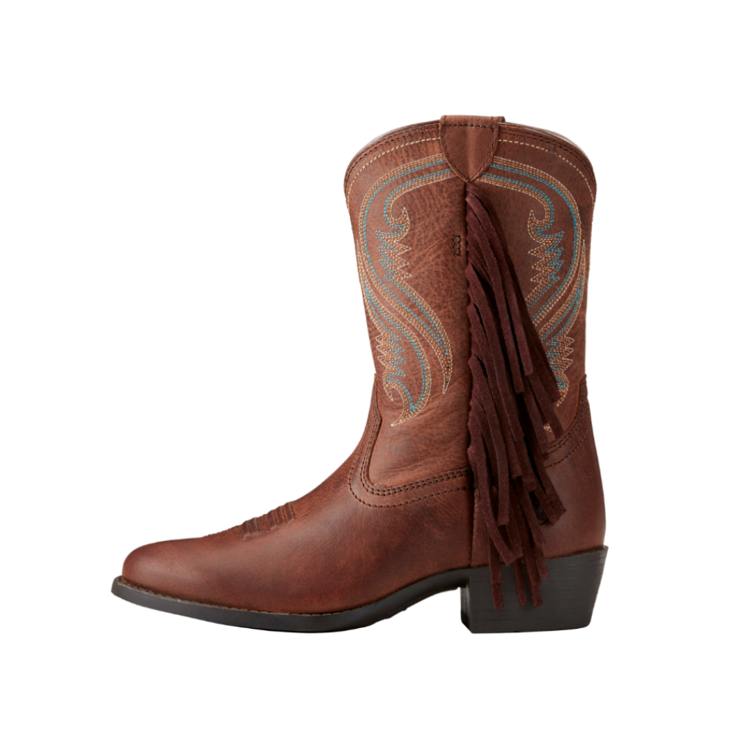 Ariat Youth Girl's Fancy Western Brown Boots