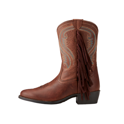 Ariat Youth Girl's Fancy Western Brown Boots
