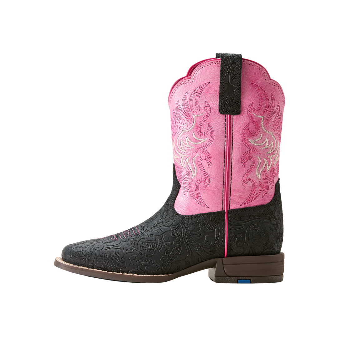 Ariat Youth Girl's Outrider Western Painted Peony Pink Boots