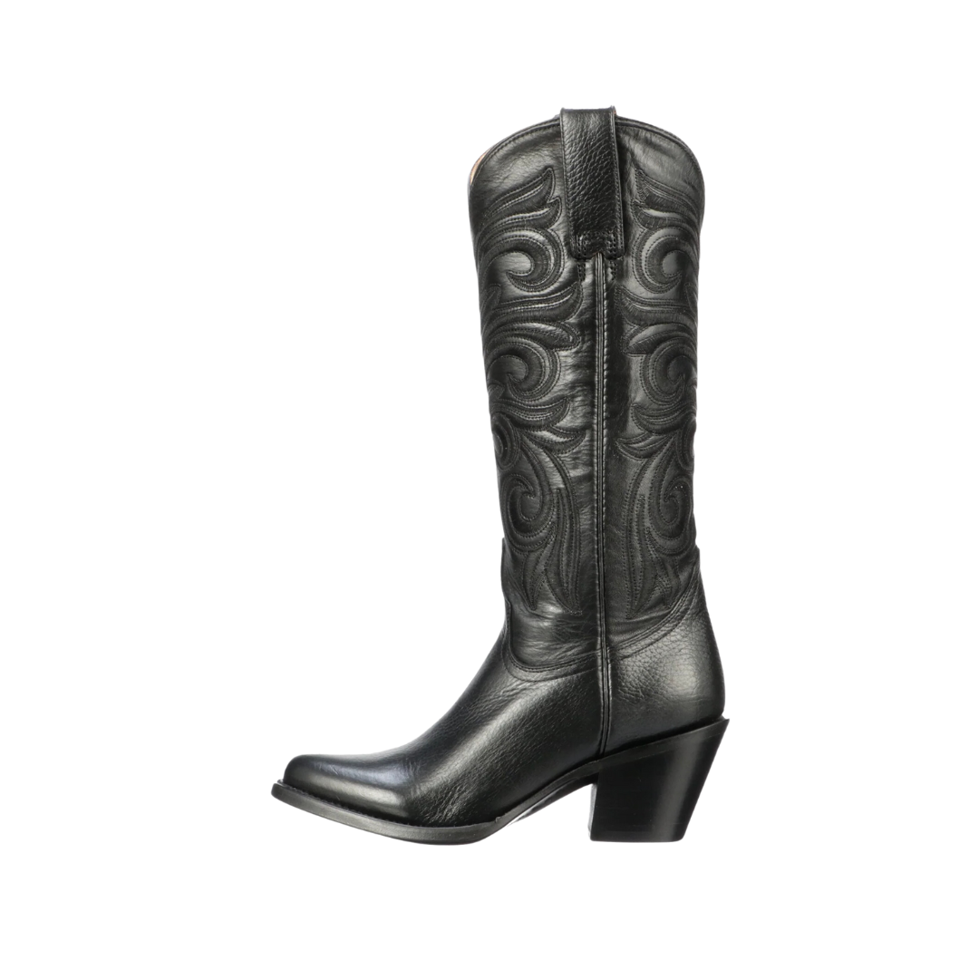Lucchese Women's Laurelie Black Boots - Handcrafted Cowhide