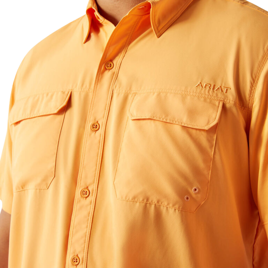 Ariat Men's Venttek Outbound Fitted Peach Shirt