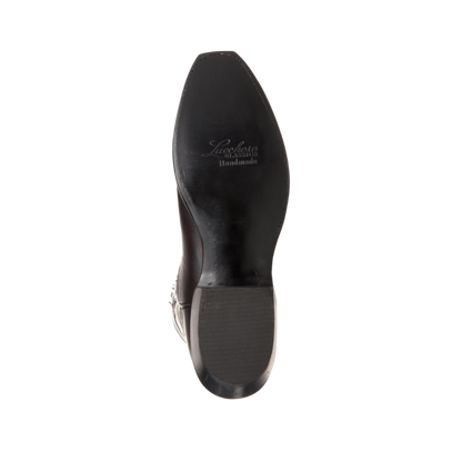 Lucchese Men's Brush Narrow Square Cherry Black Boots