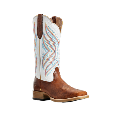 Ariat Women's Western Pinnacle Amber Brown Boots Lightweight
