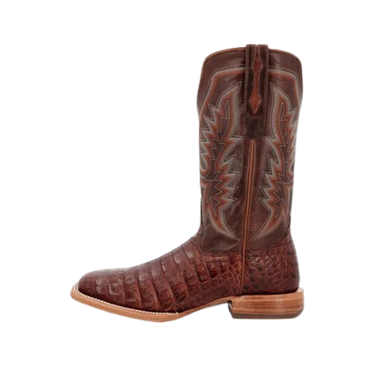 Rocky Boot Unisex Durango Collection Caiman Belly Western Cognac And Cigar Boots