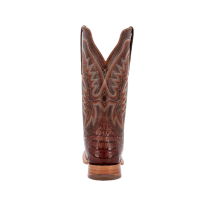 Rocky Boot Unisex Durango Collection Caiman Belly Western Cognac And Cigar Boots