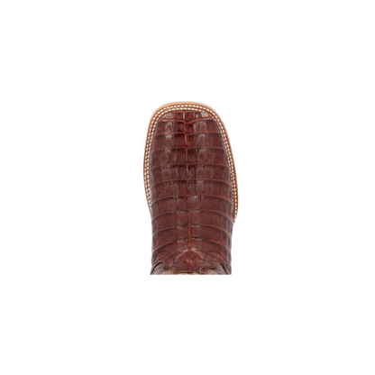Rocky Boot Unisex Durango Collection Caiman Belly Western Cognac And Cigar Boots