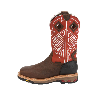 Justin Men's Roughneck Chestnut Walnut Brown Boots