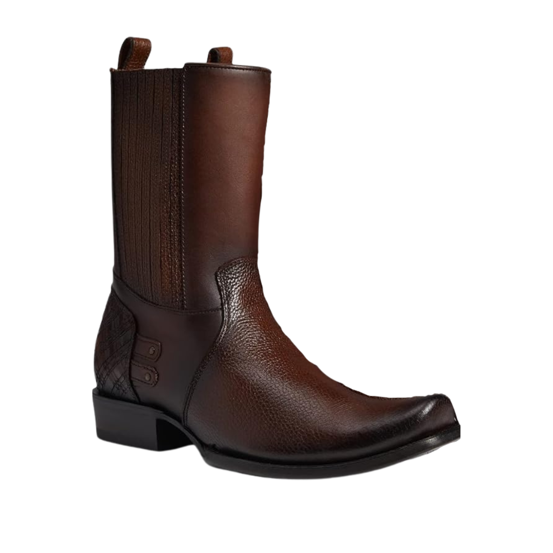 Cuadra Men's Honey Zipper Studs Boot