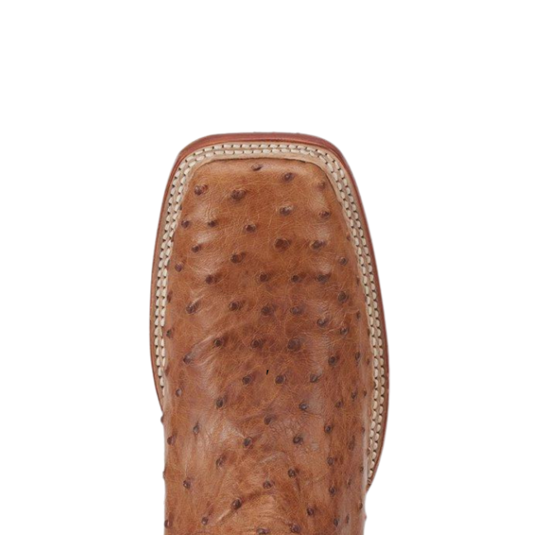 Justin Men's Truman Ostrich Square Brown Boots