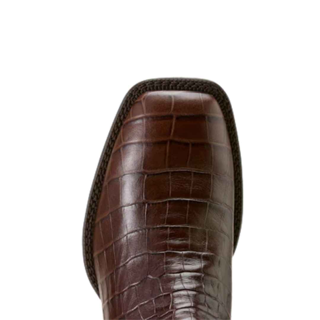 Ariat Men's Booker Chelsea Choc Croc Brown Booties