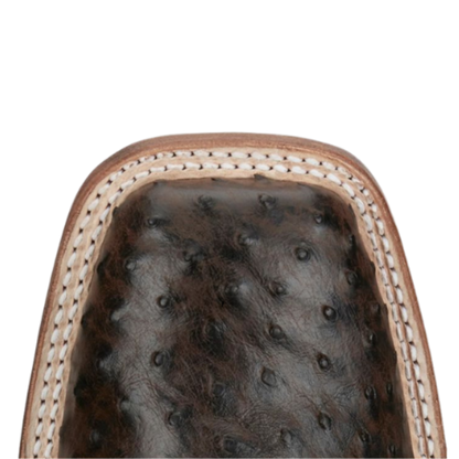 Tony Lama Men's Sienna Exotic Full Quill Brown Boots