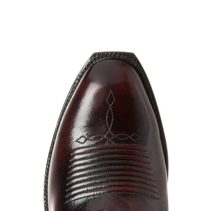 Lucchese Men's Brush Narrow Square Cherry Black Boots