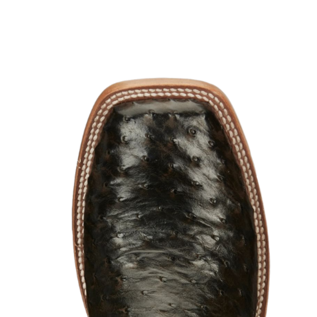 Tony Lama Men's Quaid Full Quill Ostrich Brown Boots