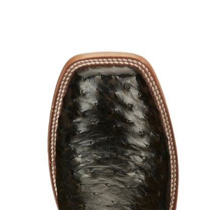 Tony Lama Men's Quaid Full Quill Ostrich Brown Boots