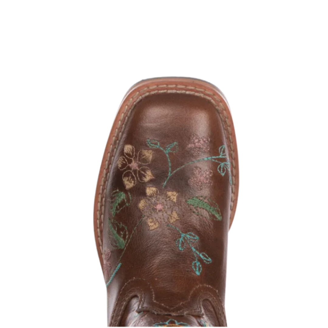 Smoky Mountain Youth Girl's Antique Floral Tan Boots
