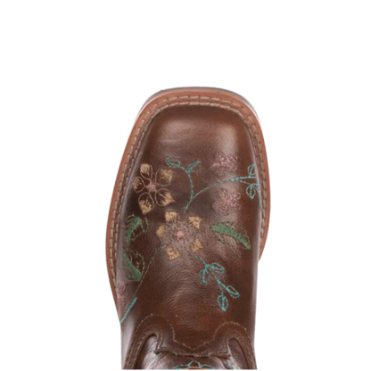 Smoky Mountain Youth Girl's Antique Floral Tan Boots