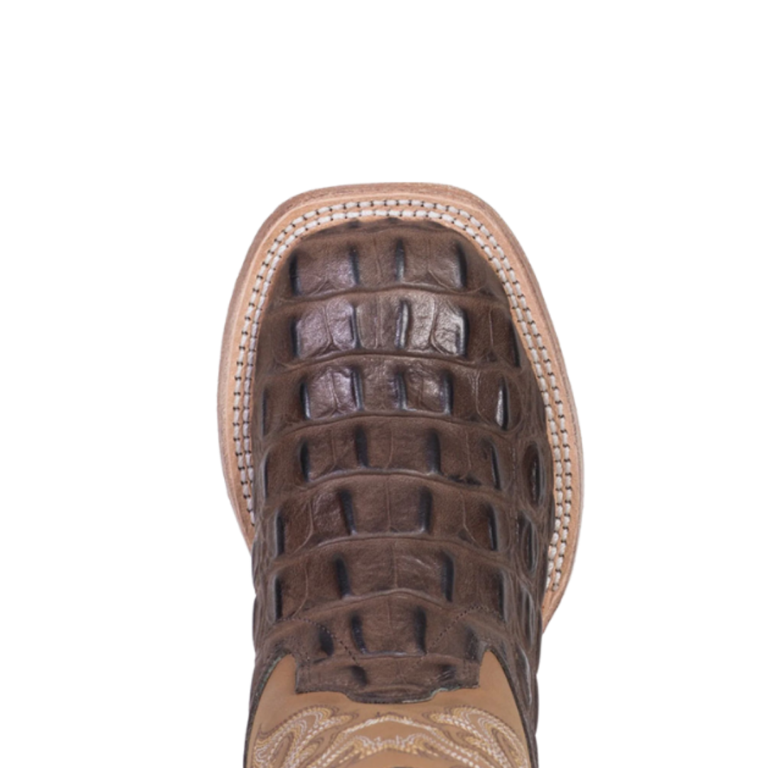Old West Boots Youth Boy's Square Toe Western Brown Boots